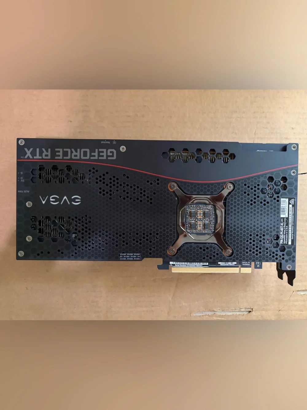 EVGA Black and Silver GeForce RTX Triple-Fan Graphics Card